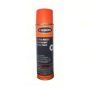 Keson SP20RO Inverted Marking Spray Paint, Red/Orange, Flat, 20 oz