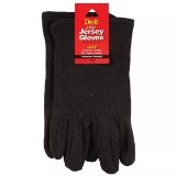 Do it Best 708416 Work Gloves, Large, Brown, Jersey Palm, Men's