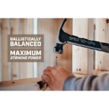 SPEC OPS® SPEC-M20SF-S Rip Claw Hammer With Soft Mallet Cap, 20 oz, Smooth Face, Heat-Treated Steel, Polypropylene/TPR Handle