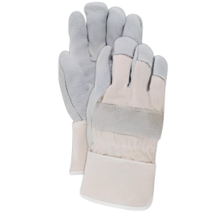 Magid Glove & Safety DuraMaster® TB715IEWB Work Gloves, Large, Gray, Leather Palm