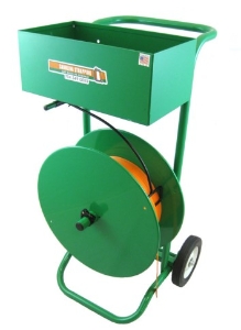 Carolina Strapping 6071 16-3/4, 1-1/4 WOVEN/COMPOSITE STRAP CART DISPENSER W/ TROLLER