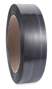 CCI SPEGHG1282016X6 Polyester Strapping, Black, 1/2