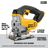DEWALT DCS331B 20V MAX* Cordless Jig Saw, Bare Tool