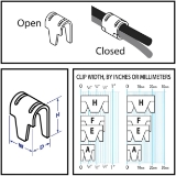 Encore Hartco 74H18S Clinch E-Clips, Cold-Rolled Steel, .49" H, .86" W, .26" D, 4230/Box