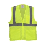 Tingley® V70632.L-XL Job Sight Safety Vest, Large/X-Large, Hi-Vis Lime Yellow, Class 2