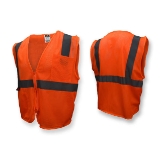 Radians® SV2ZOMM Safety Vest, Medium, High-Vis Orange, Class 2