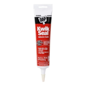 DAP® KWIK SEAL® 7079818013 Kitchen & Bath Adhesive Caulk, Almond, 5.5 oz