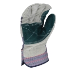 Radians RWG3200DPL Regular Shoulder Work Gloves, Large, Gray, Cowhide Double Leather Palm
