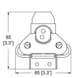 Large Surface Latch with Flat Cam