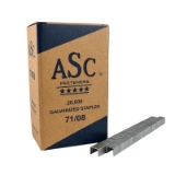 ASC 71/08G-ASC-20M Fine Wire Staples, 5/16" Leg x 3/8" Crown, 22 Gauge, Chisel Point, Galvanized, Steel, 20000/Box