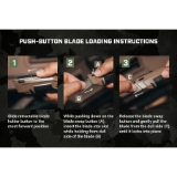 SPEC OPS® SPEC-K1-UR Retractable Blade Utility Knife