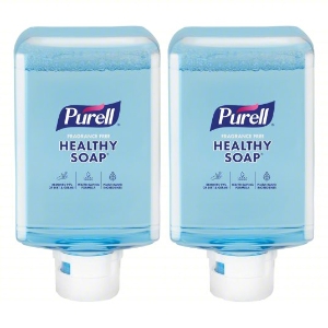 GOJO PURELL® HEALTHY SOAP™ Refill with CLEAN RELEASE® Technology, For ES10 Dispensers, Fragrance-Free, 1,200 mL, 2/Carton
