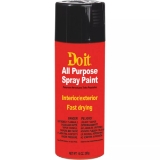 Do it Best 203303 All Purpose Spray Paint, Black, Flat, 10 oz