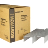 Bostitch® SW90407/8 Carton Closing Staples, 7/8" Leg x 1-3/8" Crown, Galvanized, Steel, 2000/Box