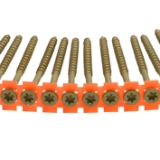 OMG Products WCYZ8300F #8 x 3" Collated Screws, PAMDrive Drive, Yellow Zinc Plated, 1000/Box