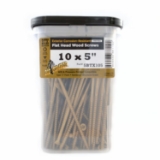 Big Timber Fasteners BTX™ 5BTX105 #10 x 5" Exterior Multi-Purpose Wood Screws, T25 Star Drive, Bronze Coated, 180/Bucket