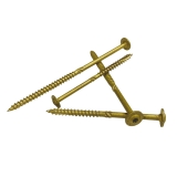 Big Timber Fasteners CTX™ CTX153-100 #15 x 3" Construction Lag Screws, T30 Star Drive, Bronze Coated, 100/Box