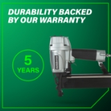 Metabo HPT N5008AC2 Standards Crown Stapler, 7/16" Crown, 16 Gauge, 1" to 2" Fastener Length