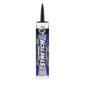 DAP® EXTREME STRETCH 7079818713 Acrylic Urethane Premium Elastomeric Sealant, Black, 10.1 oz