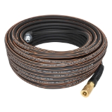SPOTNAILS GatorTuff HH14100CPBK 1/4"x 100' Hybrid Hose with Fittings (Black/Orange), 1/4" NPT