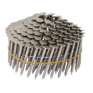 Huttig-Grip Fasteners HGC134SSRCRFG Coil Roofing Nails, 1-3/4