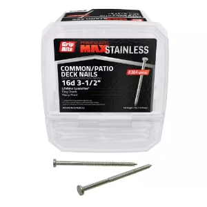 Grip-Rite® MAXN16RSPD3045 Common/Patio Deck Nails, 3-1/2