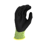 Radians Radwear® Silver Series™ RWG10XL Knit Dip Work Gloves, X-Large, Hi-Vis Green, Micro-Foam Dipped Latex Palm