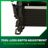 Metabo HPT N5021A Wide Crown Stapler, 15/16" Crown, 16 Gauge, 5/8" to 2" Fastener Length