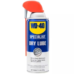 WD-40 300059 Specialist Dirt & Dust Resistant Dry Lube PTFE Spray with Smart Straw, 10 oz
