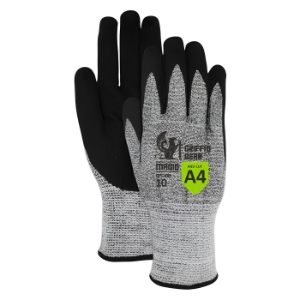 Magid Glove & Safety GPD455-8 Coated Work Gloves, Medium/Size 8, Salt/Pepper, Durablend