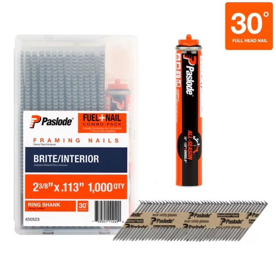 RNページ Buy Paslode 650565 RounDrive® Framing Nails and Fuel Pack, 2-3/8