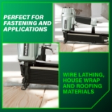 Metabo HPT N5021A Wide Crown Stapler, 15/16" Crown, 16 Gauge, 5/8" to 2" Fastener Length