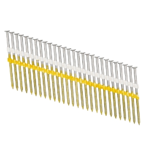 PRO DRIVE PD10103 Strip Nails, 2-3/8" x .113", 21 Degree, Ring Shank, Diamond Point, Plastic Strip, Brite, Steel, 5000/Box PRO DRIVE PD10103 Strip Nails, 2-3/8" x .113", 21 Degree, Ring Shank, Diamond Point, Plastic Strip, Brite, Steel, 5000/Box