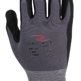 Radians RWG13L Gripper Work Gloves, Large, Gray, Foam Nitrile Dipped Palm