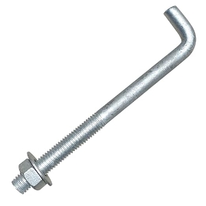 AIR-O AB1210 Anchor Bolt with Nut and Washer, 10