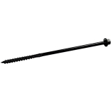 Big Timber Fasteners BL™ BL14212-25 #14 x 12" Black Log Timber Lag Screws, 5/16" Hex Drive, Black Ruspert Coated, 25/Bucket