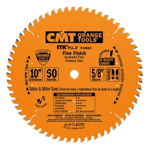 CMT Orange Tools P10060 ITK-PLUS® Finish Circular Saw Blade, 10