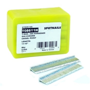 SPOTNAILS T08611H T-Nails Hardened, 11/16 SPOTNAILS T08611H T-Nails Hardened, 11/16