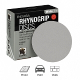 INDASA Abrasives 52 Series Rhynogrip White Line 52-180 5" No-Hole Abrasive Sanding Disc, 180 Grit, Aluminum Oxide, White, Paper Backing, C With Velour Weight