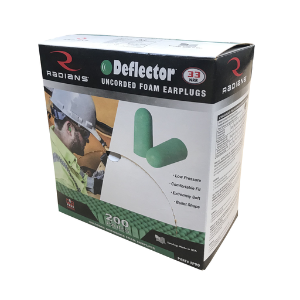 Radians FP90 Uncorded Foam Earplugs - Radians Deflector Disposable