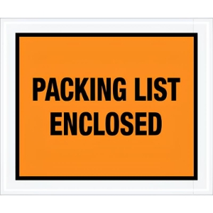 Printed Face Packing List Envelope 10