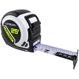 Komelon® 25LED 25' x 1" LED Tape Measure, USB Rechargeable