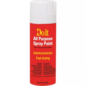 Do it Best 203302 All Purpose Spray Paint, White, Gloss, 10 oz
