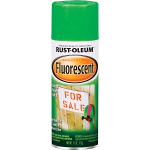 Rust-Oleum 342417 FLUORESCENT GREEN SPRAY PAINT (796194) 11 OZ.