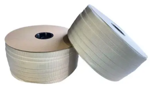 BOSS Strapping 2400-34 Woven Strapping,  White, 3/4