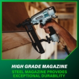 Metabo HPT N3804A5 Narrow Crown Pro Finish Stapler, 1/4" Crown, 18 Gauge, 1/2" to 1-1/2" Fastener Length