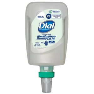 Dial® FIT® DIA19041 Universal Manual Antibacterial Foam Hand Sanitizer, 1.2L Dispenser Refill, 3/CS