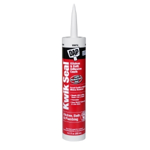 DAP® KWIK SEAL® 7079818001 Kitchen & Bath Caulk, White, 5.5 oz