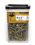Big Timber Fasteners BTX™ 5BTX92 #9 x 2" Exterior Multi-Purpose Wood Screws, T25 Star Drive, Bronze Coated, 570/Bucket