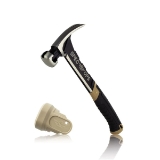 SPEC OPS® SPEC-M20SF-S Rip Claw Hammer With Soft Mallet Cap, 20 oz, Smooth Face, Heat-Treated Steel, Polypropylene/TPR Handle